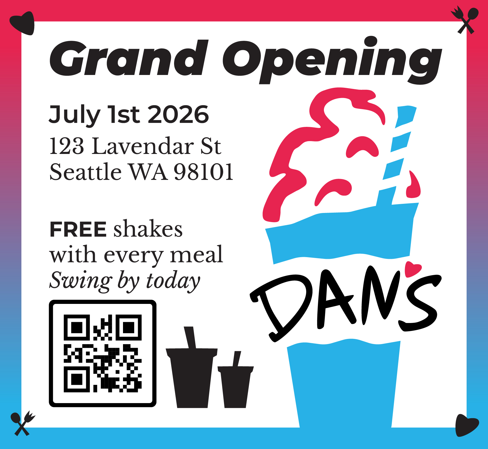 Dan's newspaper advertisement