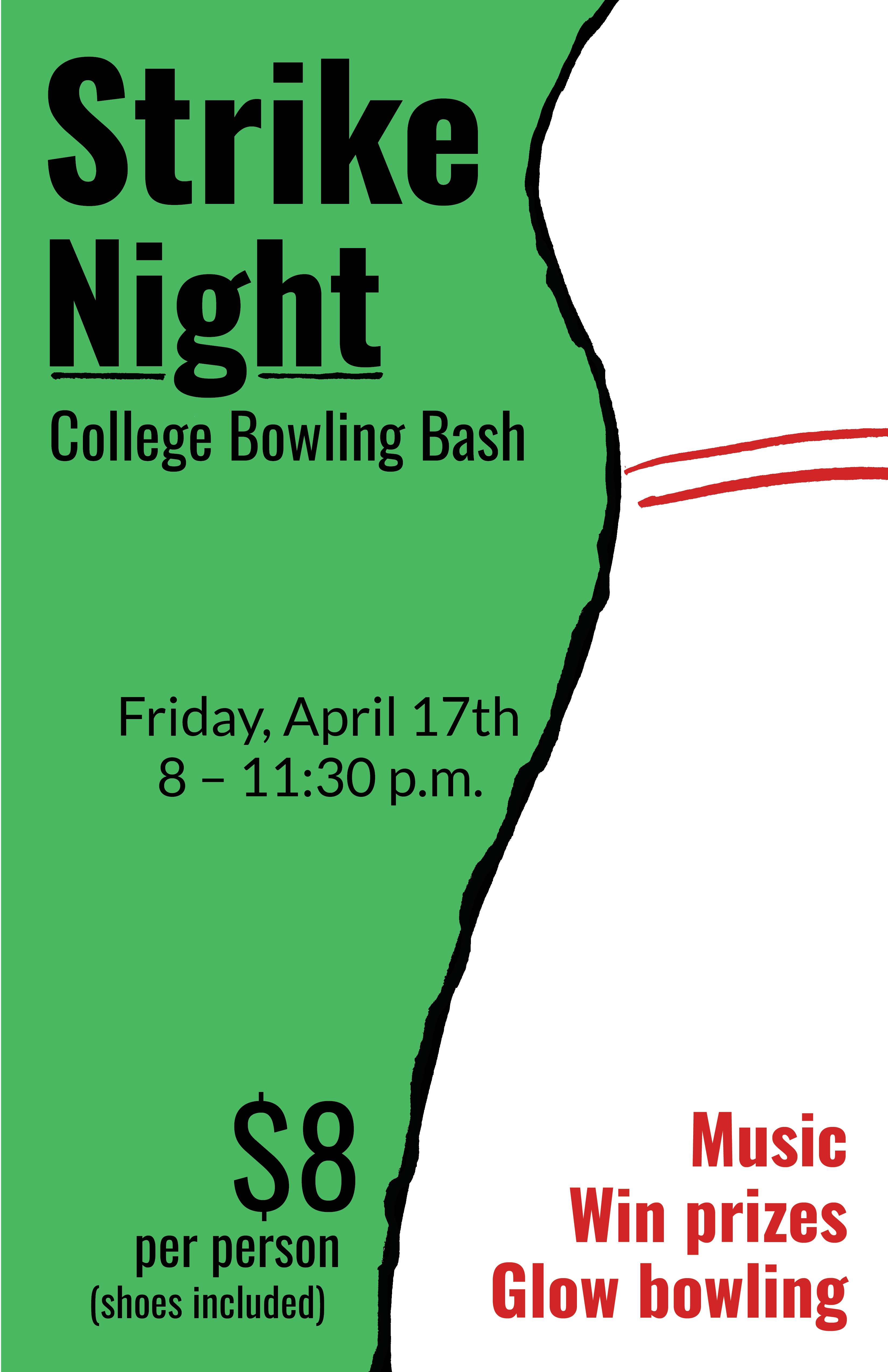 Strike Night finished poster artwork